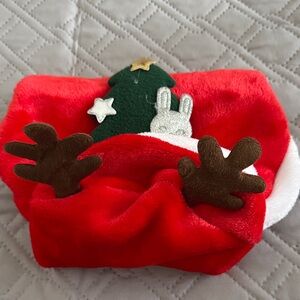 Red and White Pet Hoodie Christmas outfit